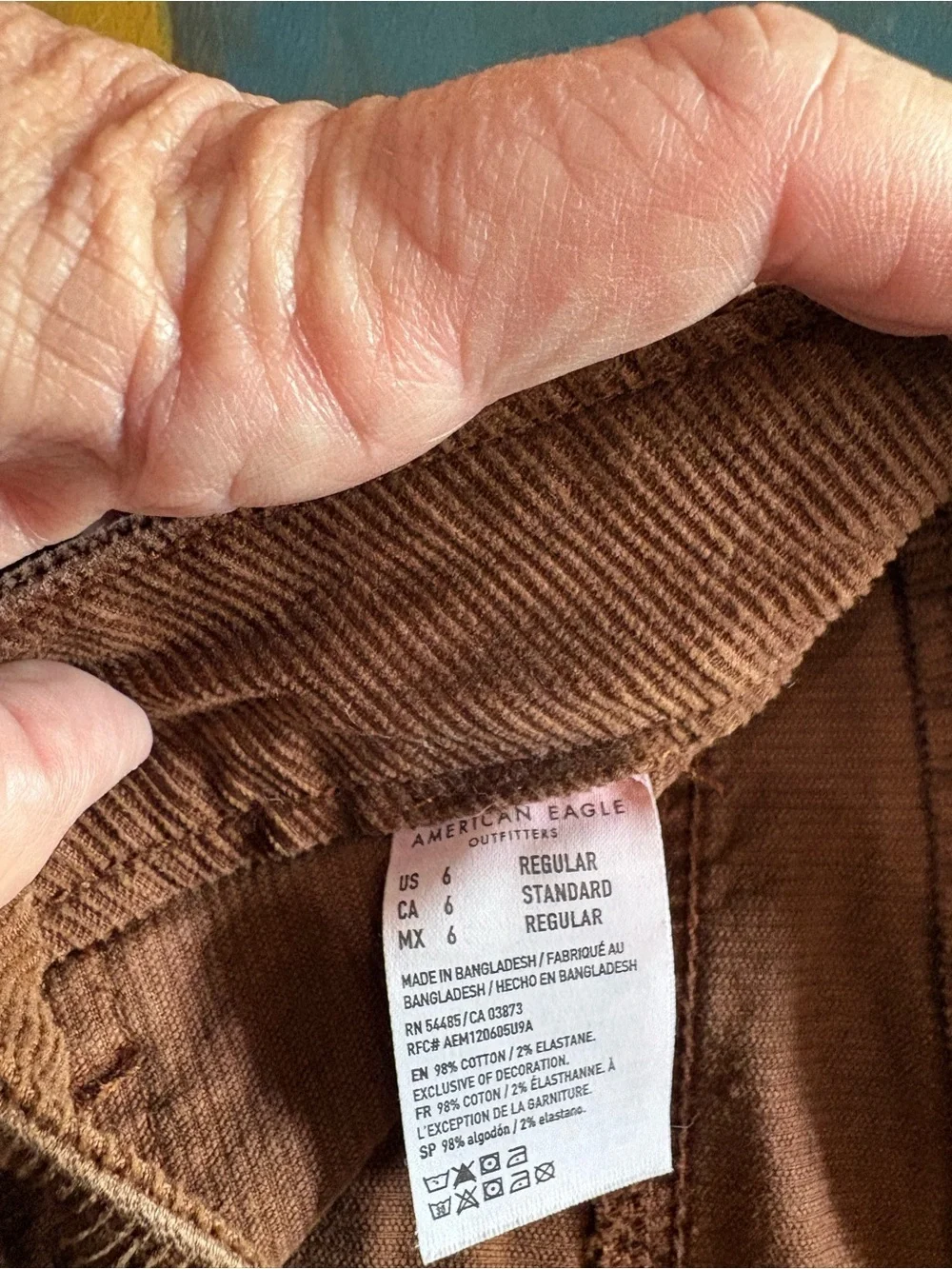American Eagle Outfitters High-Rise Flare Corduroy Jeans - Brown